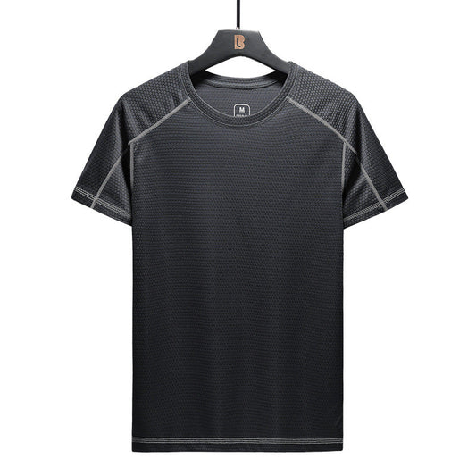 Men'S Summer Outdoor Large Size Loose Round Neck Sports T-Shirt