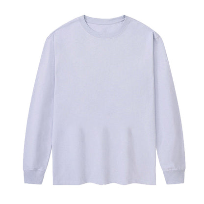 Cotton Men'S Long-Sleeved Round Neck T-Shirt