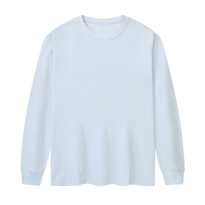 Cotton Men'S Long-Sleeved Round Neck T-Shirt